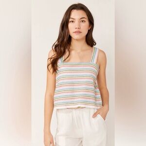 Solid & Striped Leila Rainbow Embroidered Top